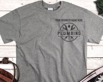 Customized Plumbing Business Logo Shirt, Customized Plumber Logo Shirt, Custom Plumber Shirt, Plumbing Company Shirt, Plumber Uniform