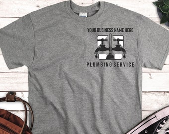 Customized Plumbing Business Logo Shirt, Customized Plumber Logo Shirt, Custom Plumber Shirt, Plumbing Company Shirt, Plumber Uniform