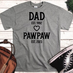 Custom Pawpaw Shirt, Personalized Pawpaw Shirt, First Time Pawpaw Gift, Promoted To Pawpaw, Customized Future Pawpaw Tee, Pawpaw Grandpa