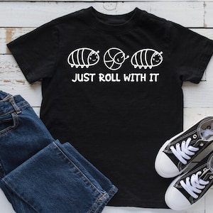 Just Roll With It - Short Sleeve Child Shirt | Bug Shirts | Insect Shirts | Kids Shirt | Kid Shirts | Boy Graphic Tees | Nature Tees | Bugs