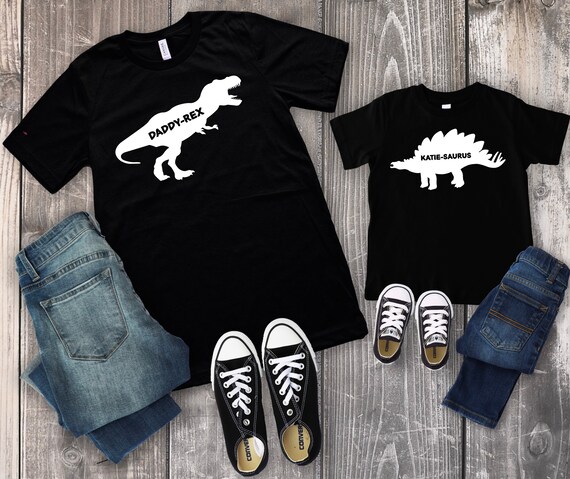 Dinosaur Shirt T-Rex Daddy Matching Son Daughter Kids Dad Dinosaur Shirt T-Rex Daddy Matching Son Daughter Kids Dad