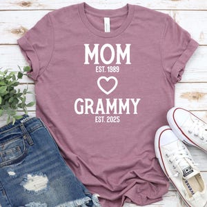 Custom Grammy Shirt, Personalized Grammy Shirt, First Time Grammy Gift, Promoted To Grammy, Customized Future Grammy, New Grandmom