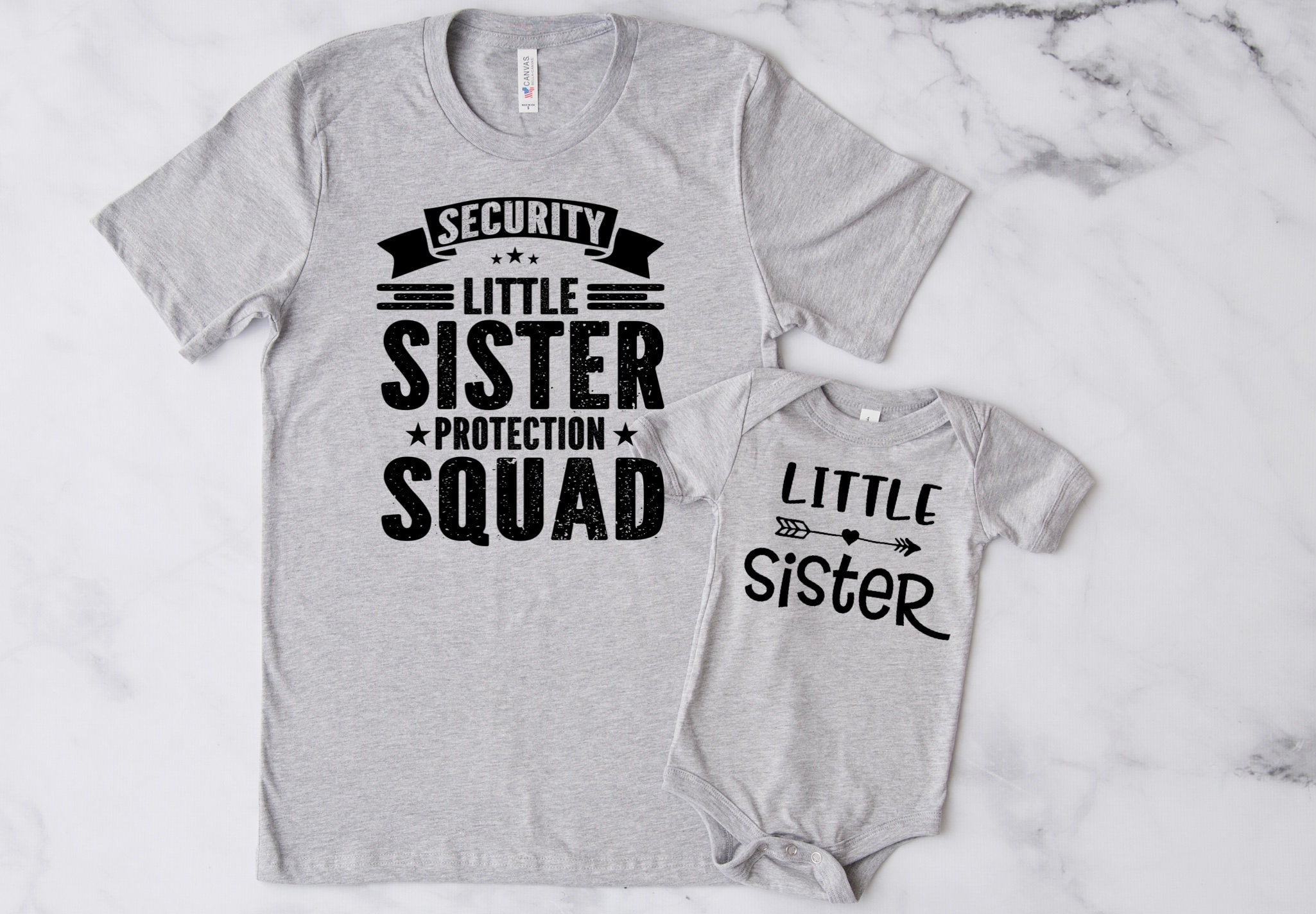 Security Little Sister Protection Squad Big Brother Shirt main image 1
