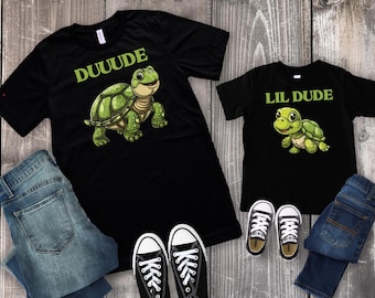 Father and Son Matching Shirts, Matching Turtles Father Son Shirts, Funny Matching Dad and Son Shirts, Daddy and Me Shirt, Dad and Son Tee