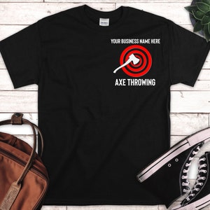 Customized Axe Throwing Business Logo Shirt, Customized Axe Throwing Company Logo, Axe Shirt, Axe Throwing Business Shirt, Axe Throwing Logo