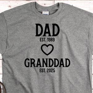 Custom Granddad Shirt, Personalized Granddad Shirt, First Time Grandfather Gift, Promoted To Grandpa, Customized Future Grandpa, New Grandpa