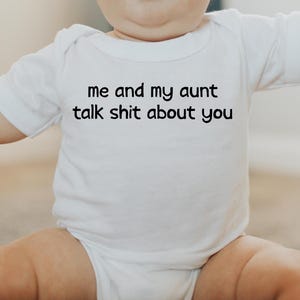 Funny Baby Gift from Aunt, Funny Aunt Gift, Funny Aunt Natural Baby Bodysuit, Baby Shower Gift, Funny Inappropriate Baby Gifts, Baby Outfits