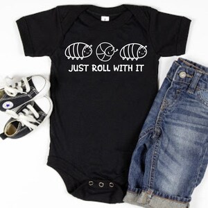 Just Roll With It - Cute Baby Bodysuit | Bug Shirts | Insect Shirts | Baby Gift | Baby Shower | Baby Boy Bug Shirt | Nature Tees | Bug Lover