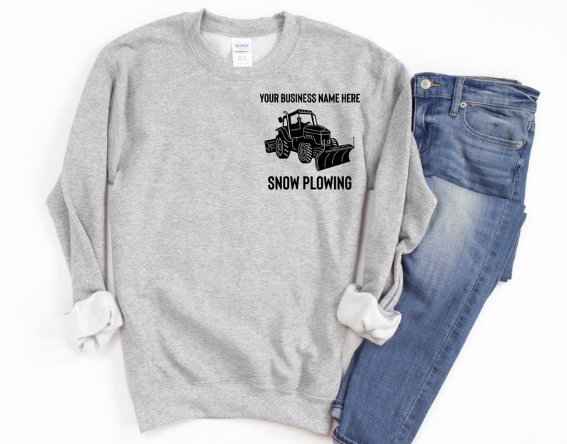 Customized Snow Plow Business Logo Shirt, Customized Snow Plowing