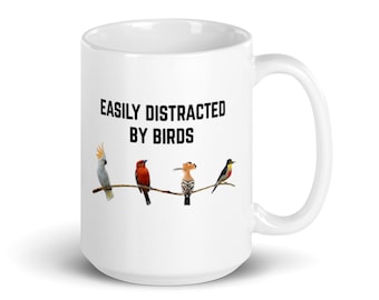 Presentes para observação de pássaros Caneca engraçada para pássaros Presentes engraçados para amantes de pássaros Presentes para mulheres Homens Caneca para observação de pássaros Presente louco para observação de pássaros