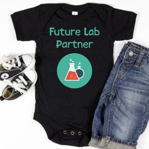 Future Lab Partner Baby Bodysuit, Scientist Gift, Science Baby Lab Tech Gift, Laboratory Technician Dad or Mom, Scientist Newborn Clothes