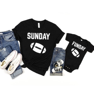 Mom and Baby Matching Shirts, Mother Son Shirts, Mom Son, Sunday Fun Football Shirts, Matching T-shirts, Mothers Day Gift for Mom and Son
