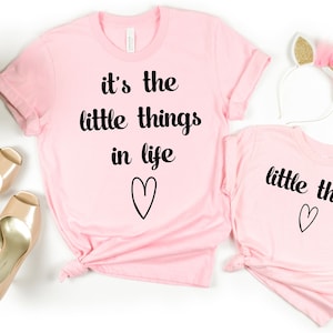 Camisas de mamá y yo- Mamá y yo- Camisas de pequeñas cosas en la vida- Body o camisetas de mamá y bebé- Camisas de mamá hija-Regalo de nueva mamá- Vida de mamá