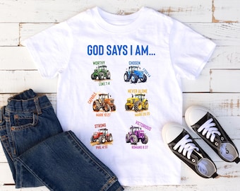 God Says I Am Baby Bodysuit, Christian Baby Outfit, Bible Verse Baby Clothes, Religious Baby Gift, Scripture Baby Shower Gift, New Baby Gift