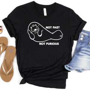 Funny Manatee Shirt, Chubby Mermaids Tee, Cute Manatee Tshirt, Manatee Lover T Shirt, Sea Cow Shirt Womens Animal Shirts Gift For Mom Friend