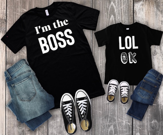Divertenti camicie abbinate padre figlio camicia papa figlia regali papa figlio abbinamento papa bambino vestito coordinato padre e bambino mamma figlio figlia Etsy Italia