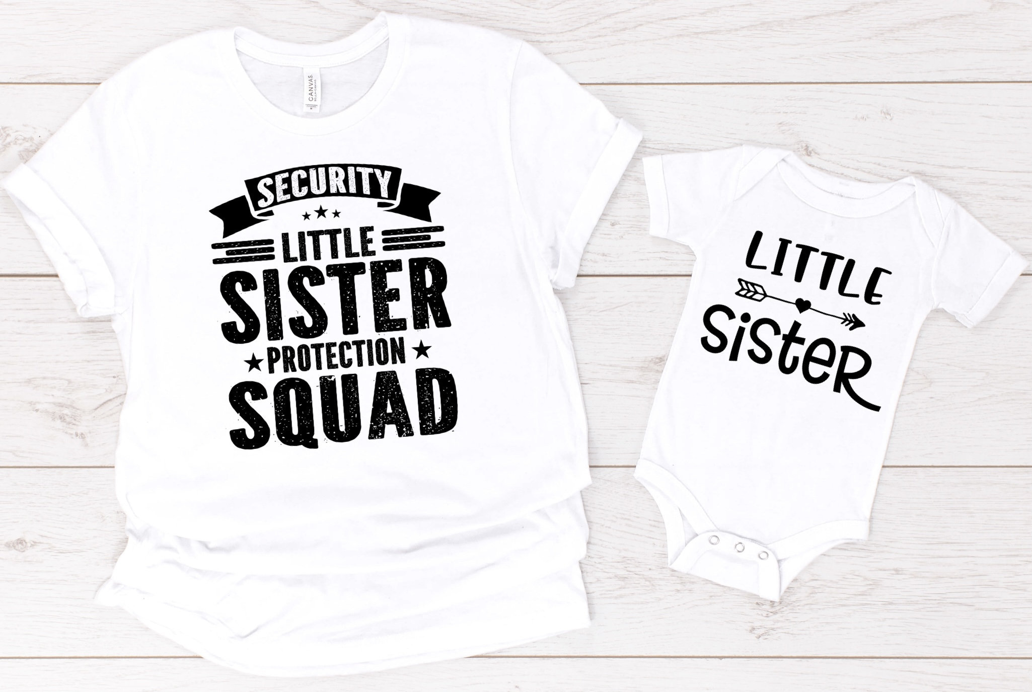 Security Little Sister Protection Squad Big Brother Shirt main image 0