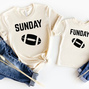 Mom and Baby Matching Shirts, Mother Son Shirts, Mom Son, Sunday Fun Football Shirts, Matching T-shirts, Mothers Day Gift for Mom and Son