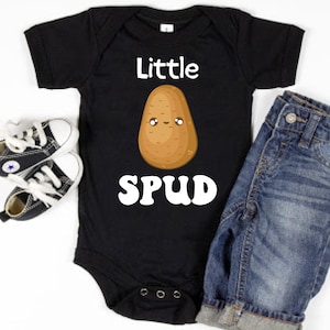 Cute Potato Baby Bodysuit One Piece, Little Spud Toddler Shirt, Funny Potato Baby Clothes, Clothing, Baby Shower Gift, Cute Spud, Kid Shirt