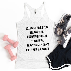 Funny Workout Tank | Women's Workout Tank | Exercise l Workout Shirts Women | Gym Tank | Funny Gym Shirt | Workout Tank | Tank Top | Fitness