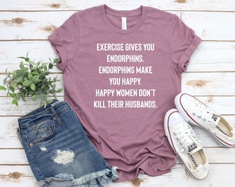 Funny Workout Shirt | Women's Workout Tee | Exercise l Workout Shirts Women | Gym Gear | Funny Gym Shirt | Workout Tee | Tank Top | Fitness