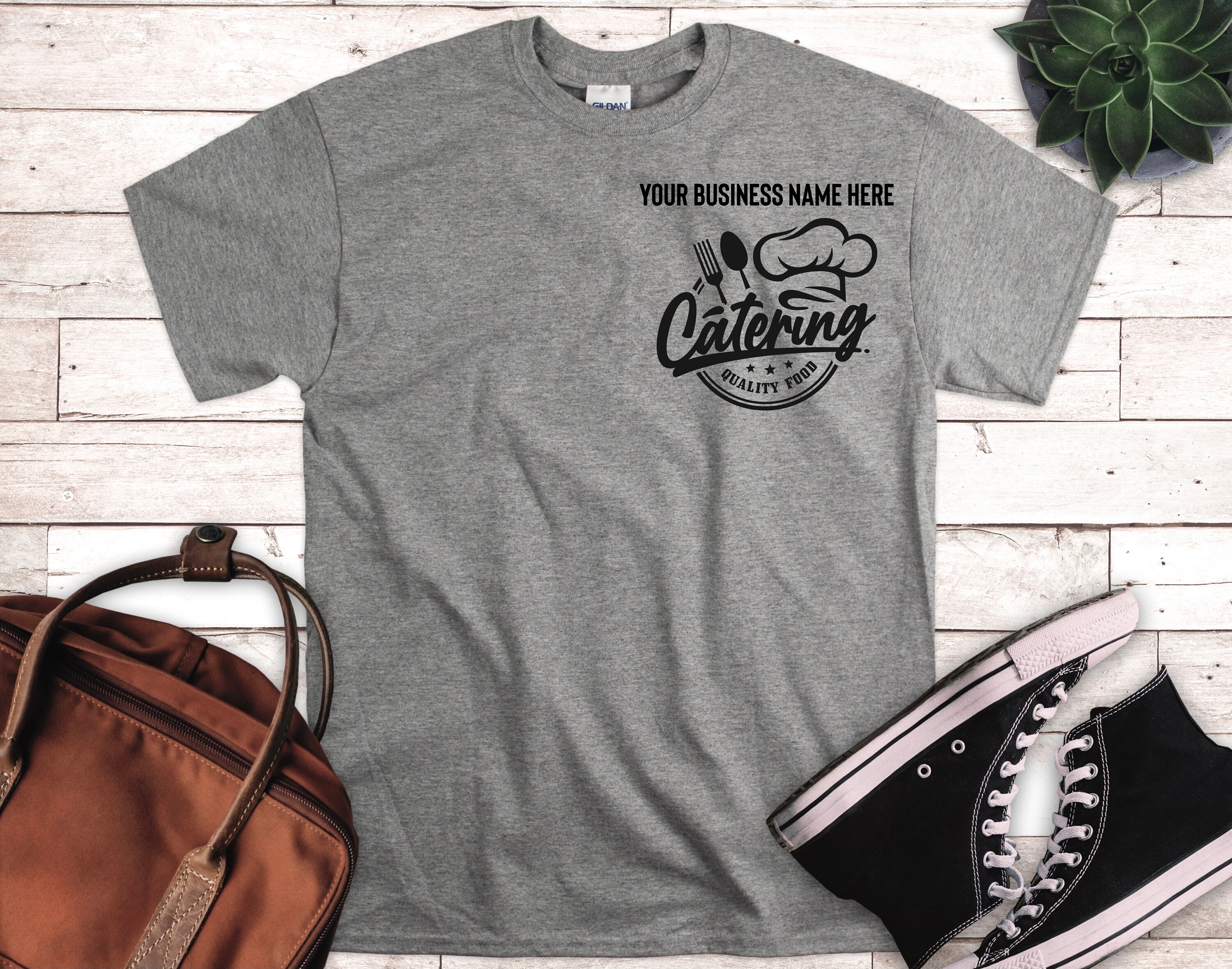 FreeWillFashion Customized Catering Company Logo Shirt Customized Catering Logo Shirt Custom Catering Shirt Catering Business Shirt Catering Uniform