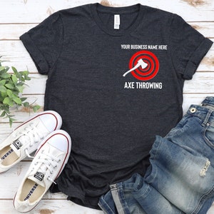 Customized Axe Throwing Business Logo Shirt, Customized Axe Throwing Company Logo, Axe Shirt, Axe Throwing Business Shirt, Axe Throwing Logo