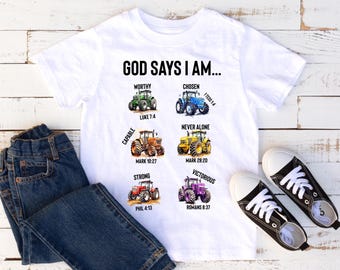 God Says I Am Baby Bodysuit, Christian Baby Outfit, Bible Verse Baby Clothes, Religious Baby Gift, Scripture Baby Shower Gift, New Baby Gift