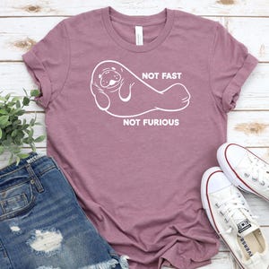 Funny Manatee Shirt, Chubby Mermaids Tee, Cute Manatee Tshirt, Manatee Lover T Shirt, Sea Cow Shirt Womens Animal Shirts Gift For Mom Friend