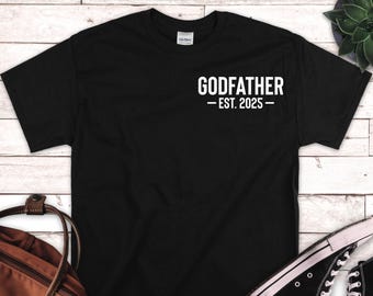 Shirt peetvader, shirt peetvader est 2025, nieuw shirt peetvader, nieuw opa cadeau, shirt grootvader onthullen, vaderdagcadeau, T-shirt peetvader