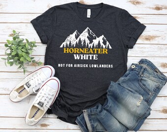 Not For Airsick Lowlanders, Horneater White Shirt, Funny Reading Shirt, Book Lover Gift, Book Worm Gift, Fantasy Book Lover Gift