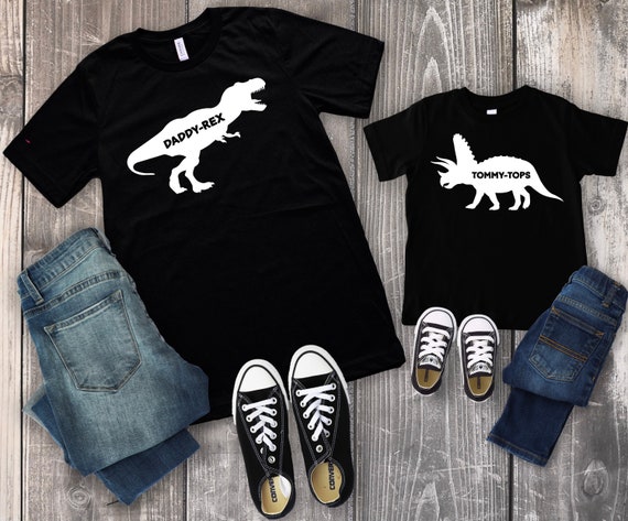 Dinosaur Shirt T-Rex Daddy Matching Son Daughter Kids Dad Dinosaur Shirt T-Rex Daddy Matching Son Daughter Kids Dad