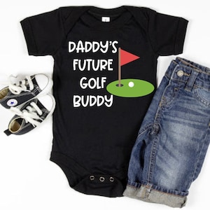 Daddy&#39;s Future Golfing Buddy Bodysuit, Baby Bodysuit Baby Shower Gift, Baby Outfit, Baby Boy Golf Lover, Baby Golf Gift, Golf Dad Gift Golf