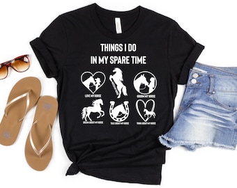 Cute Horseback Riding Shirt, Horse Owner, Cute Horse Shirt, Horse Shirt, Jockey Shirt, Horse Lover Shirt Riding Horse Shirt Equestrian Shirt