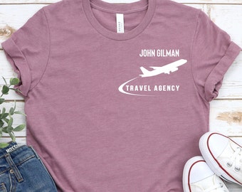 Customized Travel Agency Logo Shirt, Custom Travel Agent Logo Shirt, Travel Agency Business Logo Shirt, Travel Agency Uniform, Travel Logo