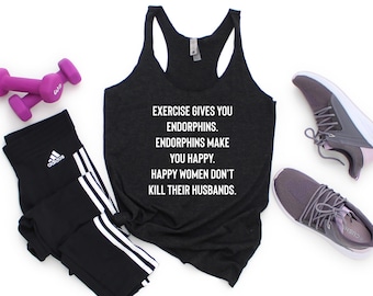 Tanque engraçado do exercício | regata de treino feminino | Exercício l Camisas de treino femininas | Tanque de ginástica | Camisa engraçada do Gym | Tanque de treino | regata | Fitness
