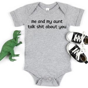 Funny Baby Gift from Aunt, Funny Aunt Gift, Funny Aunt Natural Baby Bodysuit, Baby Shower Gift, Funny Inappropriate Baby Gifts, Baby Outfits