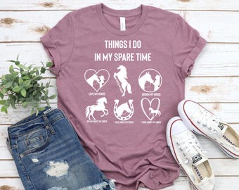 Cute Horseback Riding Shirt, Horse Owner, Cute Horse Shirt, Horse Shirt, Jockey Shirt, Horse Lover Shirt Riding Horse Shirt Equestrian Shirt