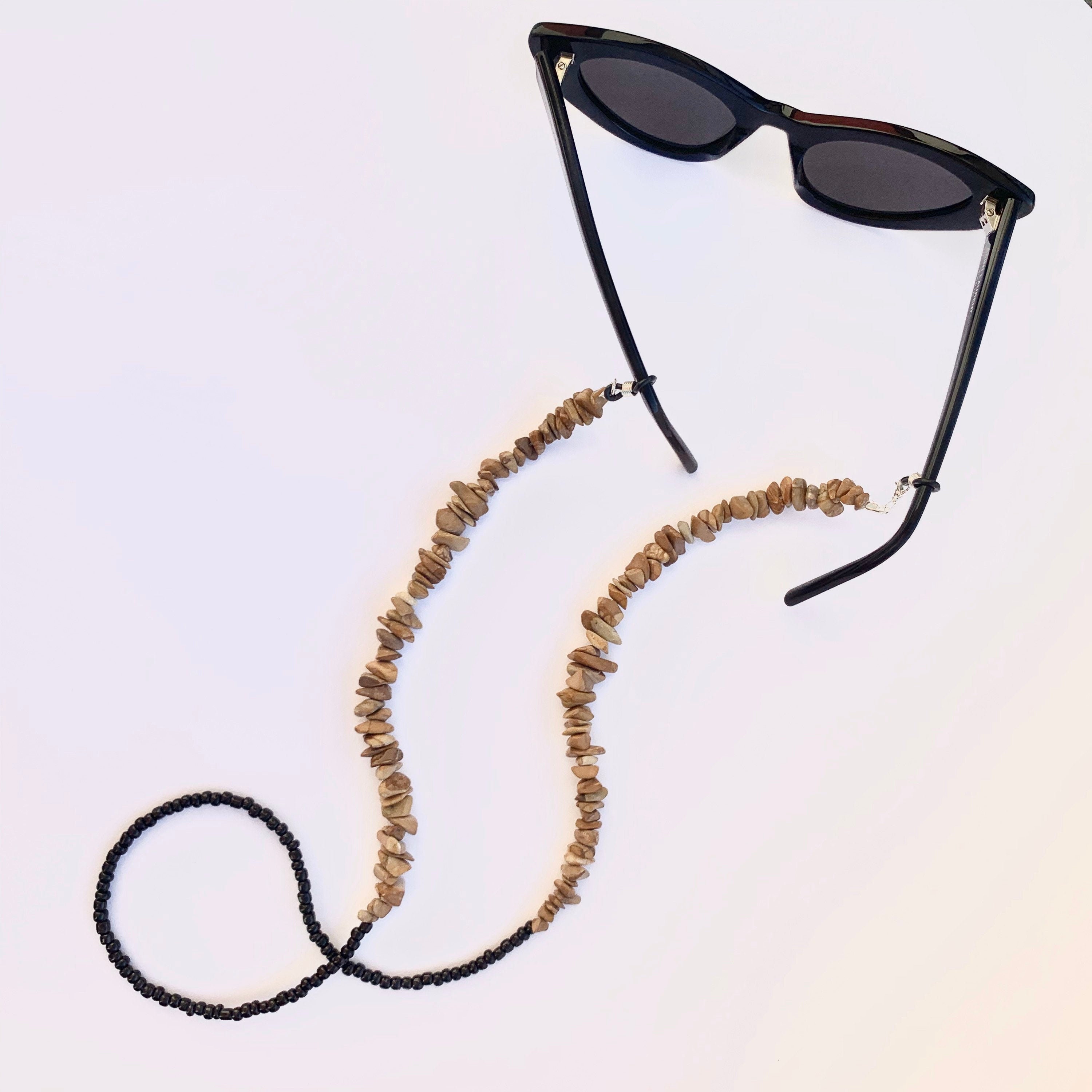 YienDoo Bohemia Women's Eyeglass Anti-skid Glasses Chain Bamboo Beads Glasses  Chain Eyeglass Accessories Eyewear Retainer - Eyeglass Strap Holder -  Sunglass Retainer Strap (Black) : Amazon.in: Clothing & Accessories