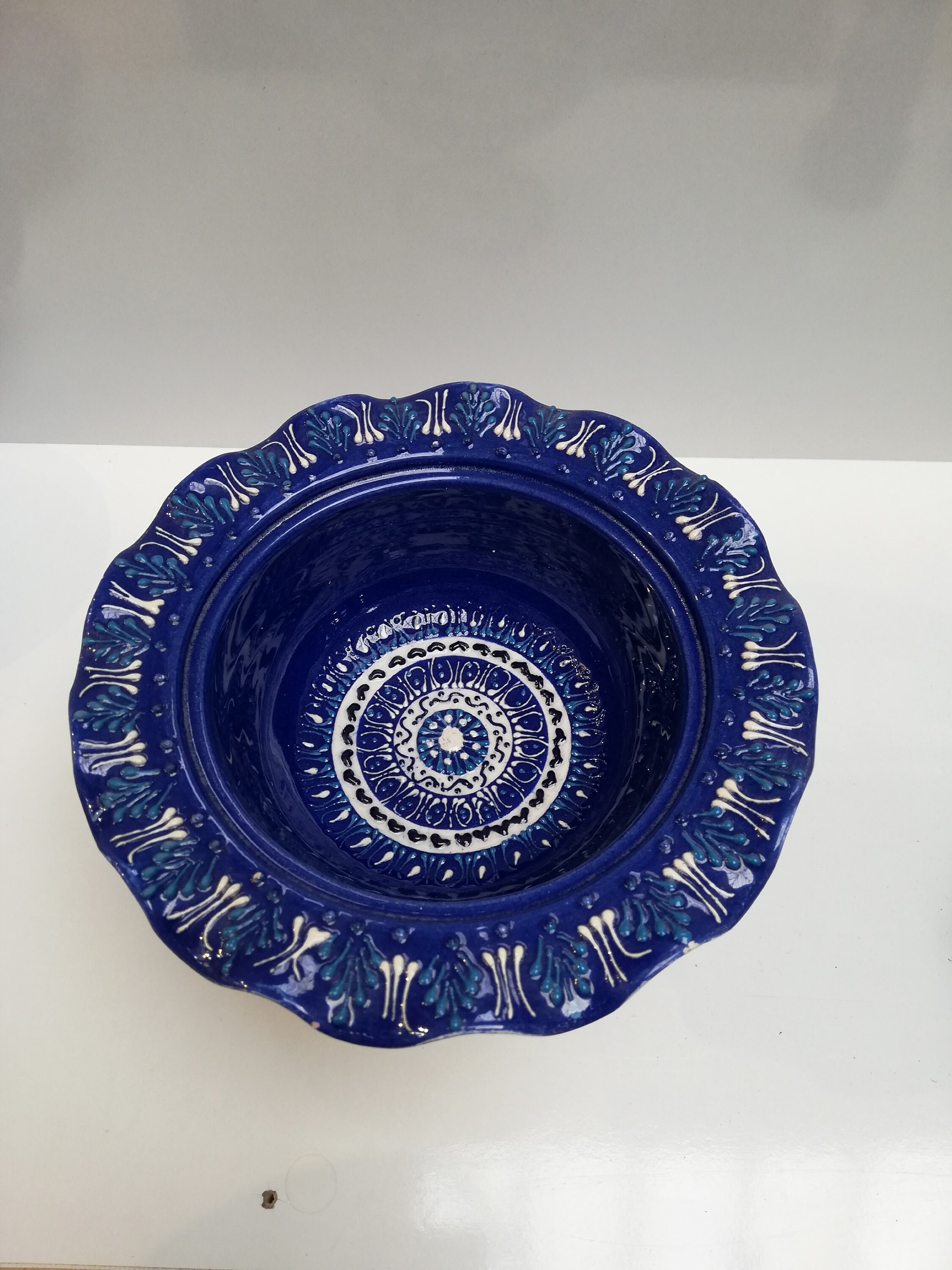 Turkish Ceramic Bowl with Lid Handmade Footed Sugar Bowl Etsy