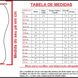 May include: A chart showing shoe size conversions for men's shoes in centimeters, US, UK, Australia, Europe, and Japan. The chart includes a diagram of a foot with the measurement line indicated.