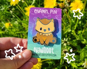Cute Owl Bear Cub Brown - Hard Enamel Pin