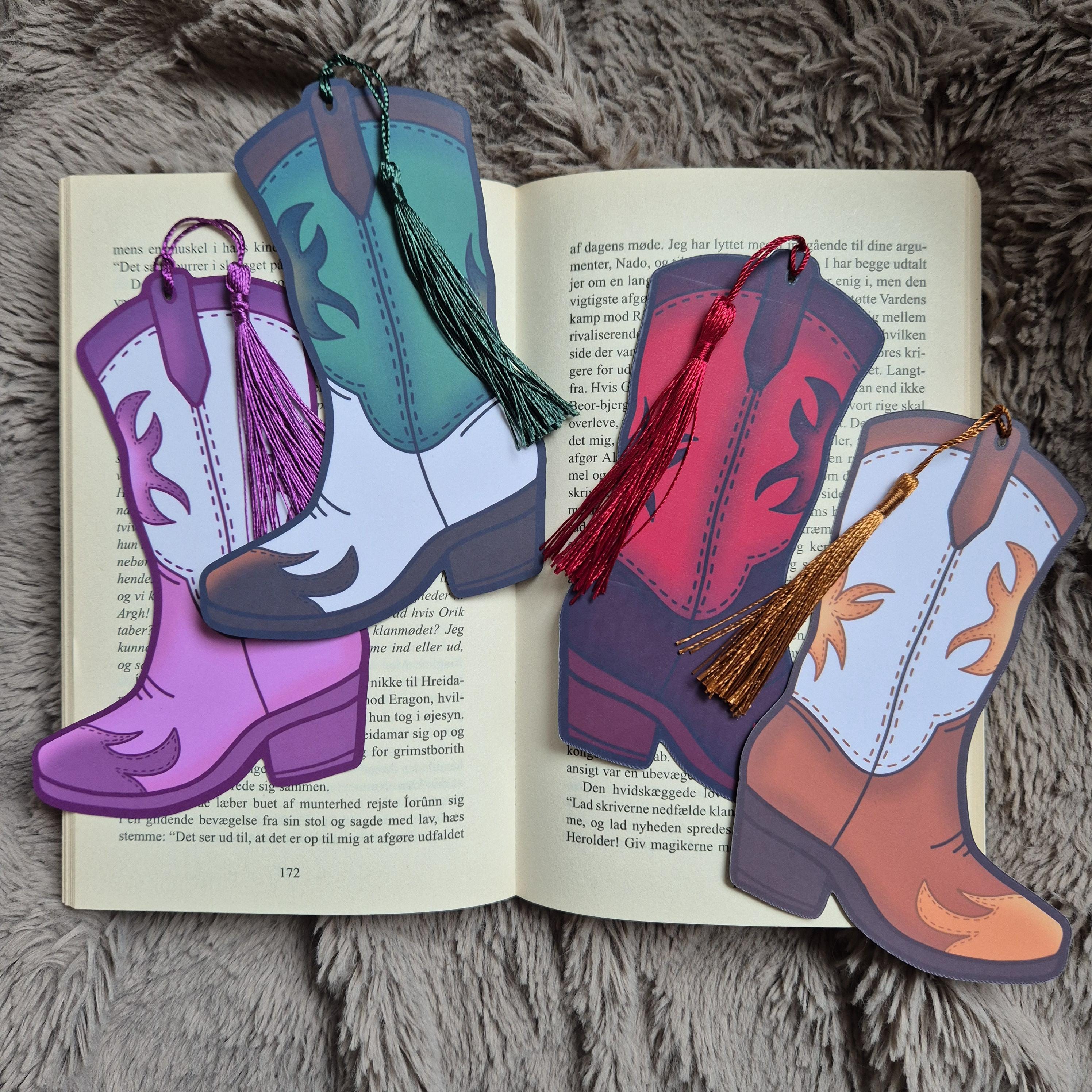 Cowboy Boot Bookmark | Wild West Romance Bookmark | Bookish Gifts - Etsy