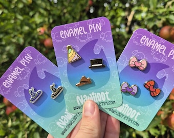 Cute Hat Enamel Pins - Gold Plated Mini Filler Pins