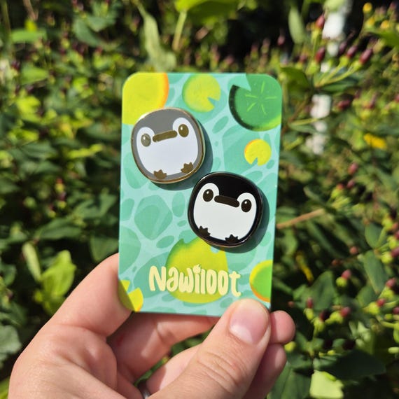 Cute Penguin Gold Hard Enamel Pin - Penny The Penguin