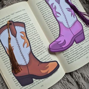 Cowboy Boot Bookmark | Wild West Romance Bookmark | Bookish Gifts - Etsy