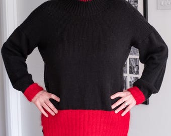 Blanket Stitch Sweater Digital Knitting Pattern. Size L, XL