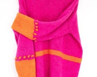 Colourpop Mohair Alpaca Sweater Digital Knitting Pattern. One Size: L / XL, UK 16 / 18, US 12 / 14