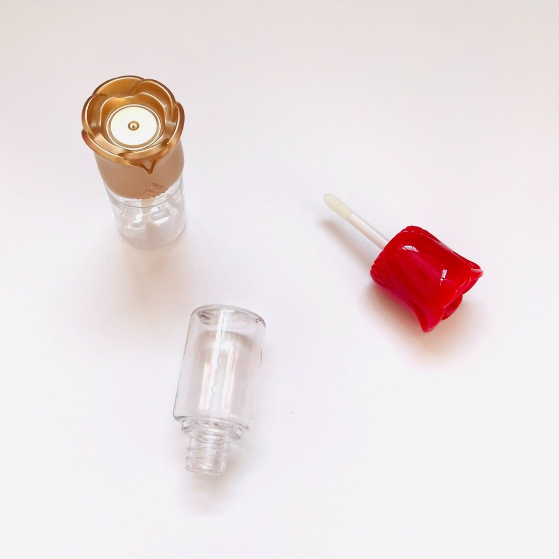 10ml Rose Flower Lip Gloss Tube Empty Lip Glaze Tube Lip Oil Etsy