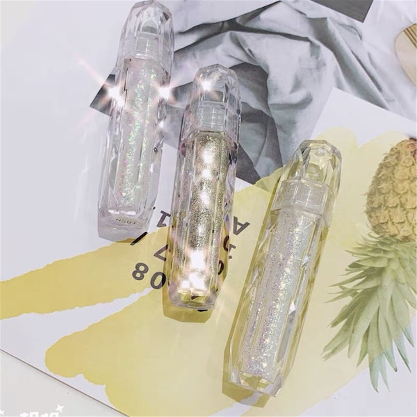 2.5ml diamond shape full transparent lip gloss tube empty lip glaze tube eye shadow liquid foundation container cosmetic packaging